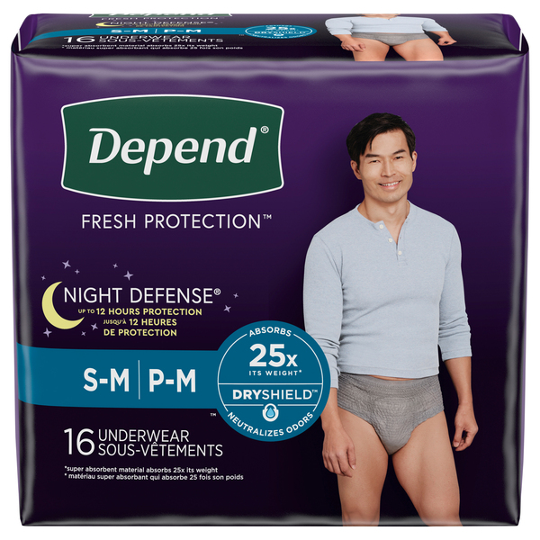 Depend Underwear, Maximum, Medium 18 Ea, Incontinence
