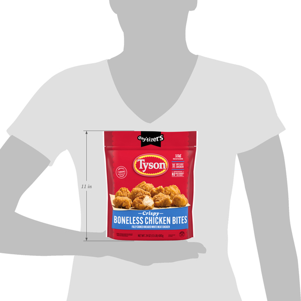 Tyson Any tizers Crispy Boneless Chicken Bites Frozen 24 oz bag Food Lion