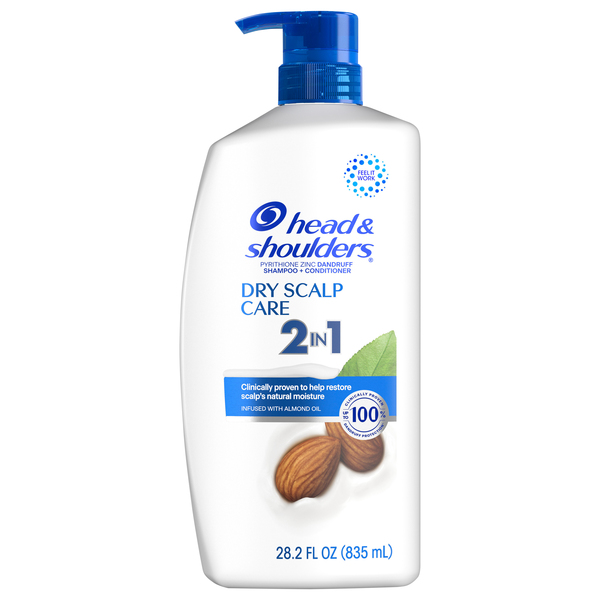 Head & Shoulders Dry Scalp Care 2-in-1 Dandruff Shampoo + Conditioner Pump - oz btl Stop & Shop