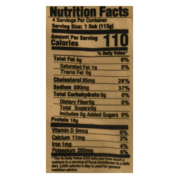 Nutritional Panel