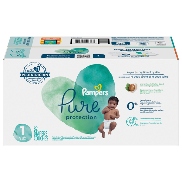 Pampers pure best sale size 5 diapers