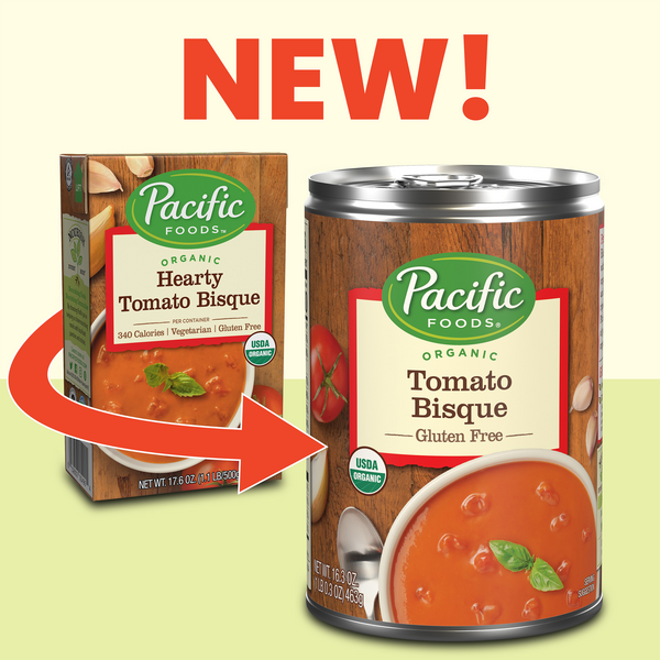 Pacific Foods Creamy Tomato Basil Soup Organic Gluten Free - 32 oz