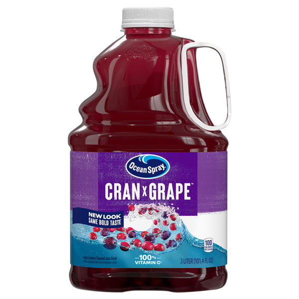 Ocean Spray Cran Grape Juice Drink with EZ Pour Handle 3 ltr btl MARTIN S