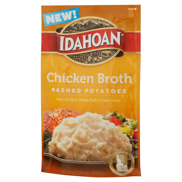 Idahoan Mashed Potatoes Chicken Broth 4 oz pkg Food Lion