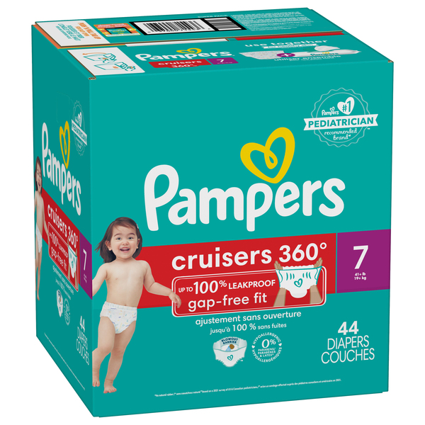 Couches Pampers Cruisers, taille 7 