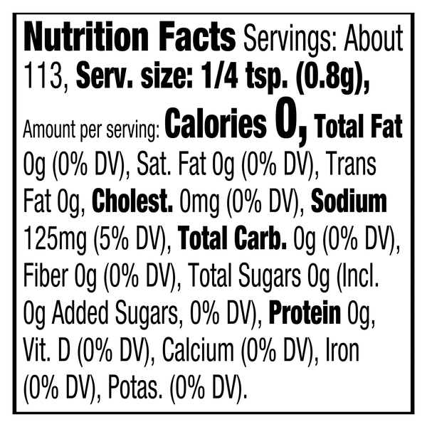Nutritional Panel