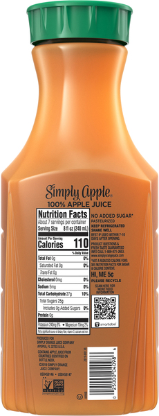 Simply apple juice new arrivals