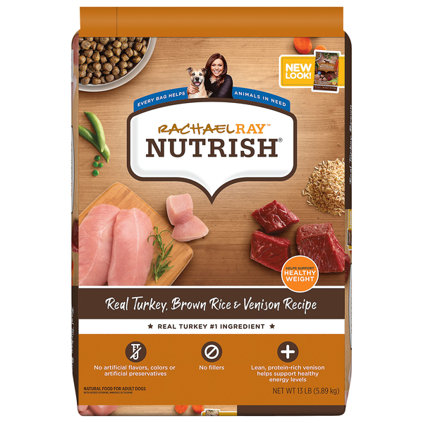 Rachael Ray Nutrish Adult Dry Dog Food Turkey Brown Rice Venison