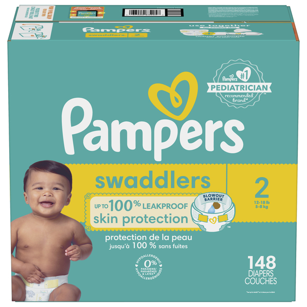 Box of clearance size 2 pampers