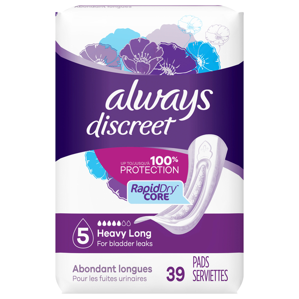 Incontinence Pads For Women  Overnight & Everyday Use Pads