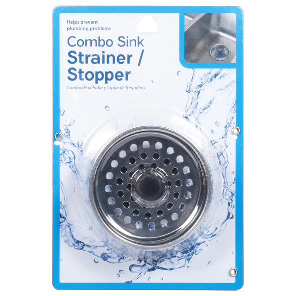 Jacent Stainless Steel Combo Sink Strainer/Stopper - 1 ct pkg