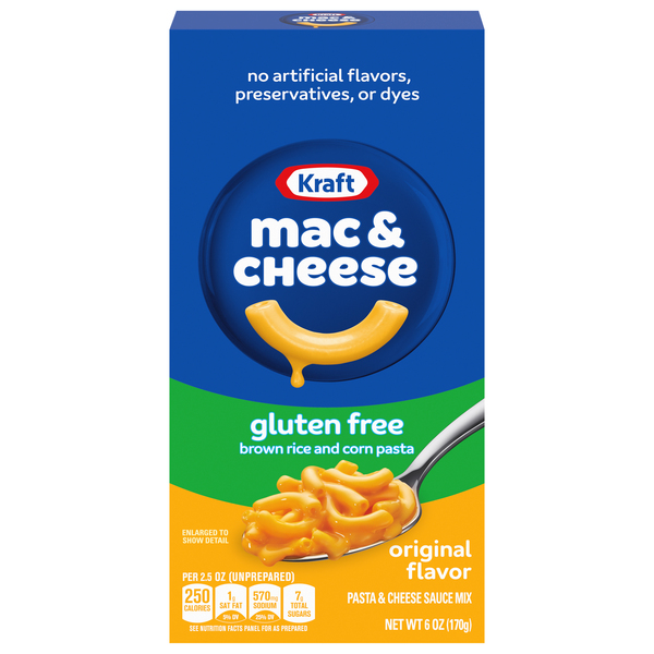 Kraft Mac & Cheese Dinner Original Flavor Gluten Free - 6 oz box