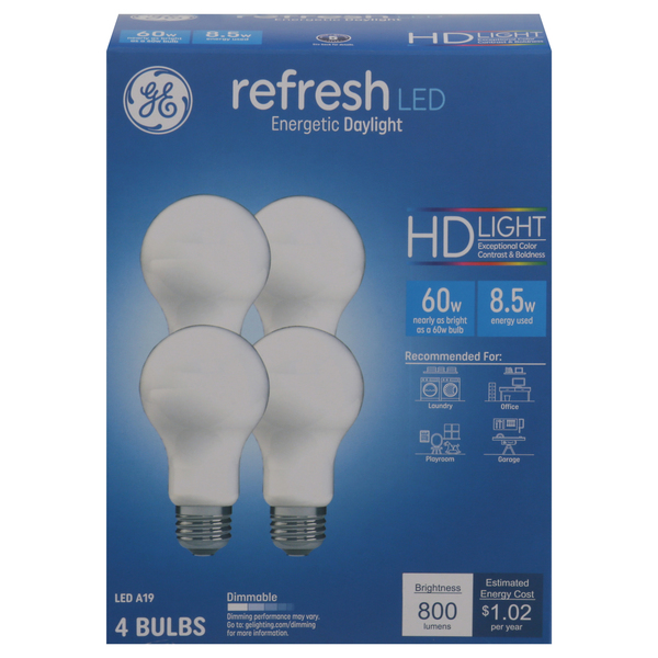 Ge refresh led energetic daylight 60w sale