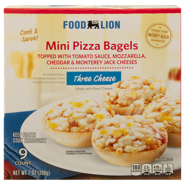 Food Lion Food Lion Three Cheese Mini Pizza Bagels — product image