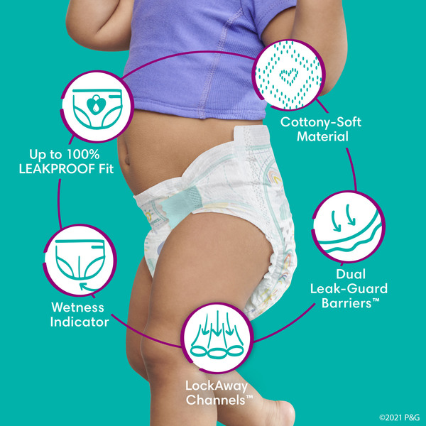 Pampers Cruisers 360 Diapers - Size 7, 88 Count, Pull-On Disposable Baby  Diapers, Gap-Free Fit