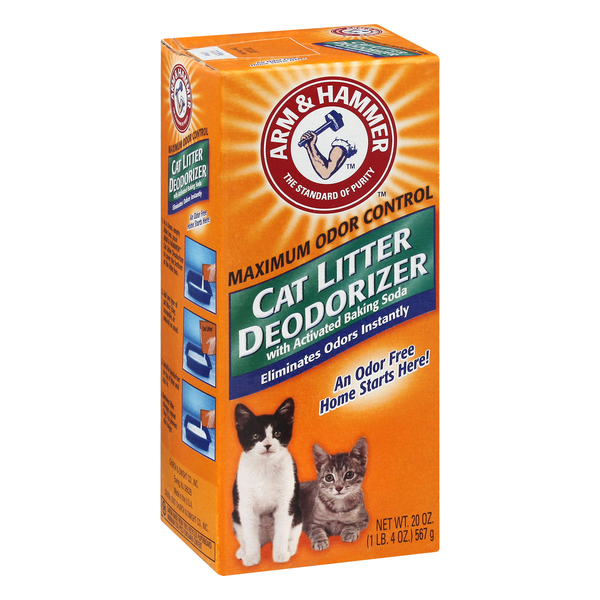 Adding baking soda to litter box clearance