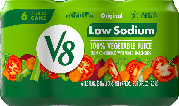 Low sodium v8 nutrition shop