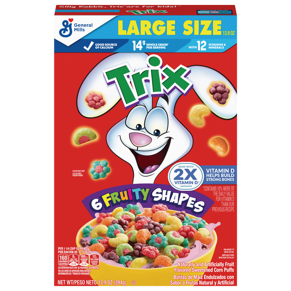 General Mills Trix Cereal 6 Fruity