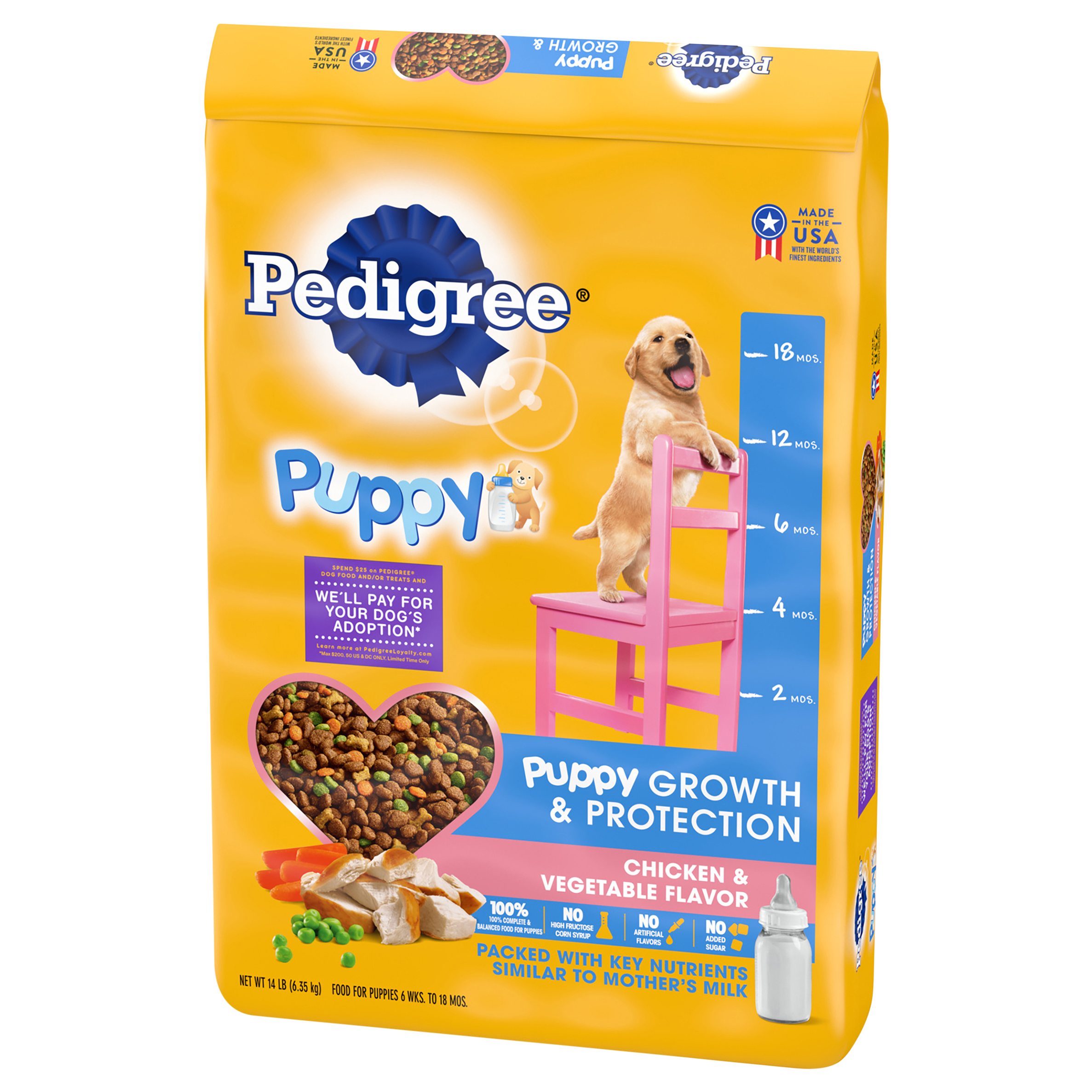 Pedigree puppy 2024 pouches feeding guide