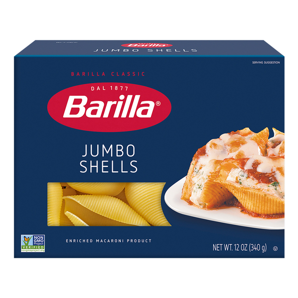 Barilla Blue Box Medium Shells Non-GMO Certified & Kosher Pasta, 16 oz -  Food 4 Less