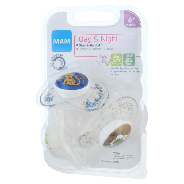 Tommee Tippee Day & Night Pacifiers Glow-In-The-Dark BPA-free 18-36 Months  (2)
