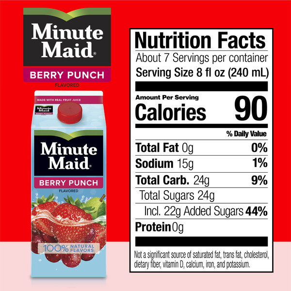 Minute maid best sale berry punch