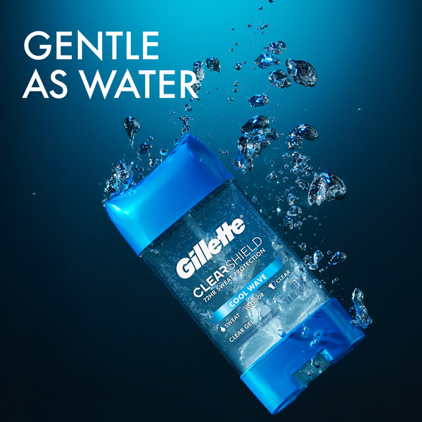 Gillette Cool Wave Antiperspirant Deodorant Clear Gel 3.8 oz/2 ct - 7.6 oz  pkg | MARTIN'S