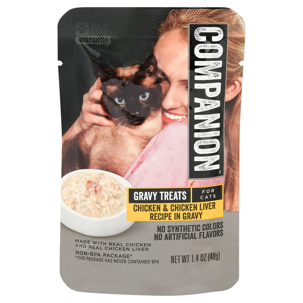 Companion Gravy Treats for Cats Chicken Chicken Liver 1.4 oz pkg Stop Shop