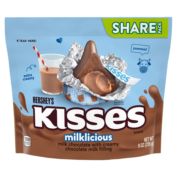 Hershey's Kisses Milk Chocolate, Giant - 7 oz box