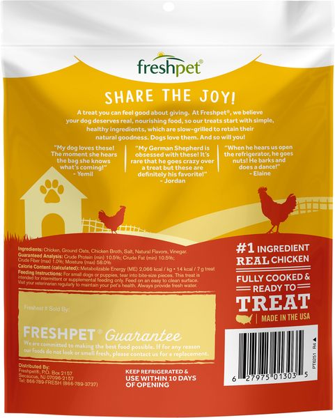 Freshpet Dog Joy Slow Grilled Chicken Recipe Refrigerated Dog Treats 6.4 oz pkg Food Lion