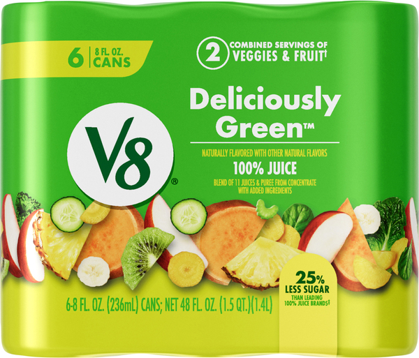 V8 green juice top