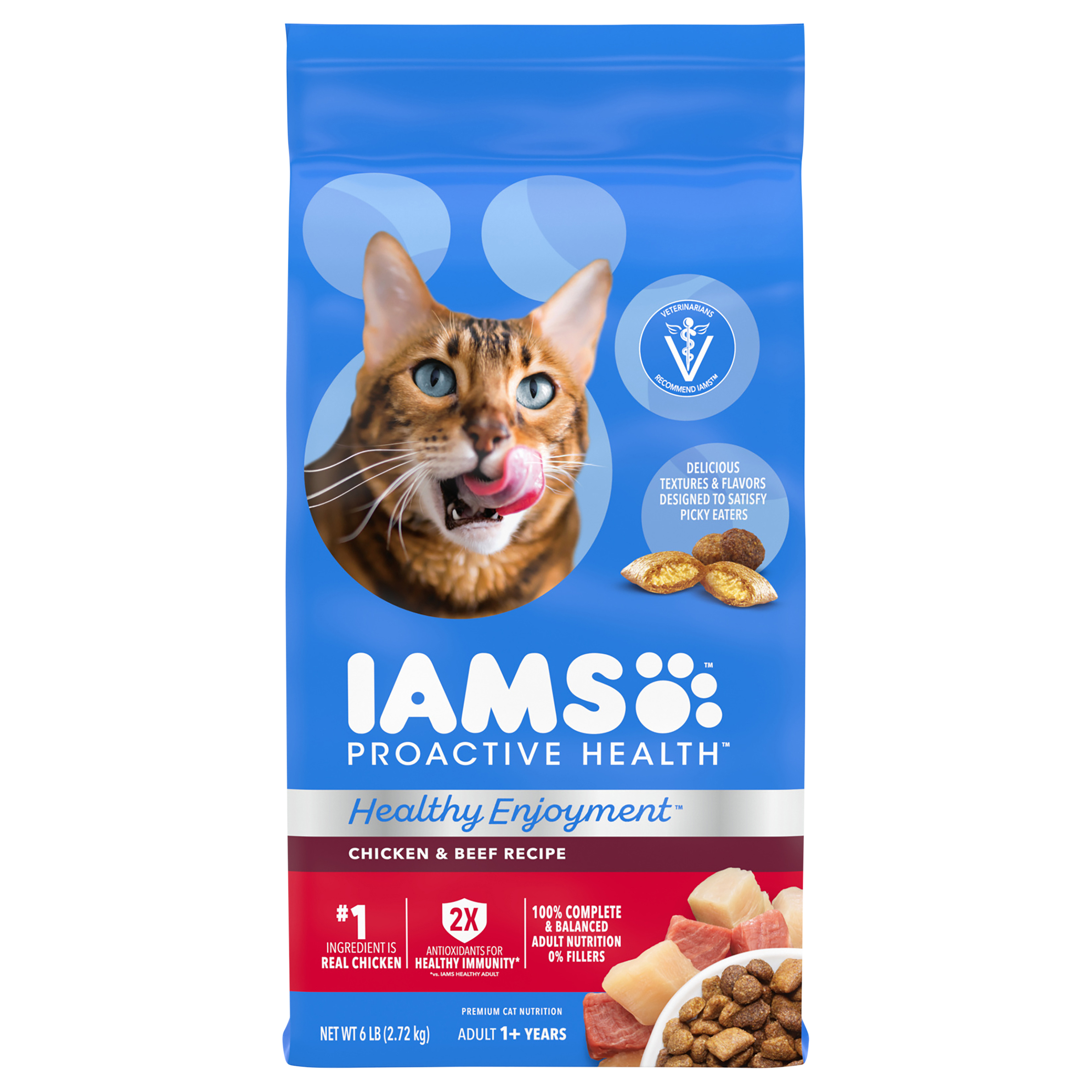 IAMS Proactive Health Healthy Enjoyment Chicken Beef Adult Dry