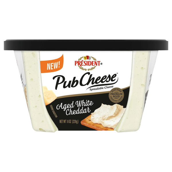 Président Aged White Cheddar Pub Cheese — product image