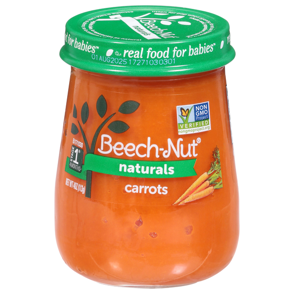 Beech Nut Naturals Stage 1 Baby Food Carrots 4 oz jar Food Lion