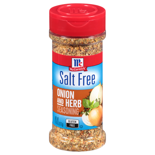 Mccormick Seasoning, Salt Free, Onion and Herb - 4.16 oz