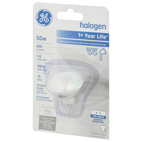 GE Halogen Indoor Outdoor Flood Bulb 50w 1 ct pkg MARTIN S