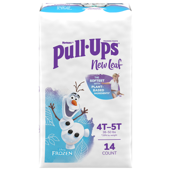 Pull-Ups New Leaf Girls' Disney Frozen Potty Training Pants, 3T-4T (32-40  lbs), 16 Ct