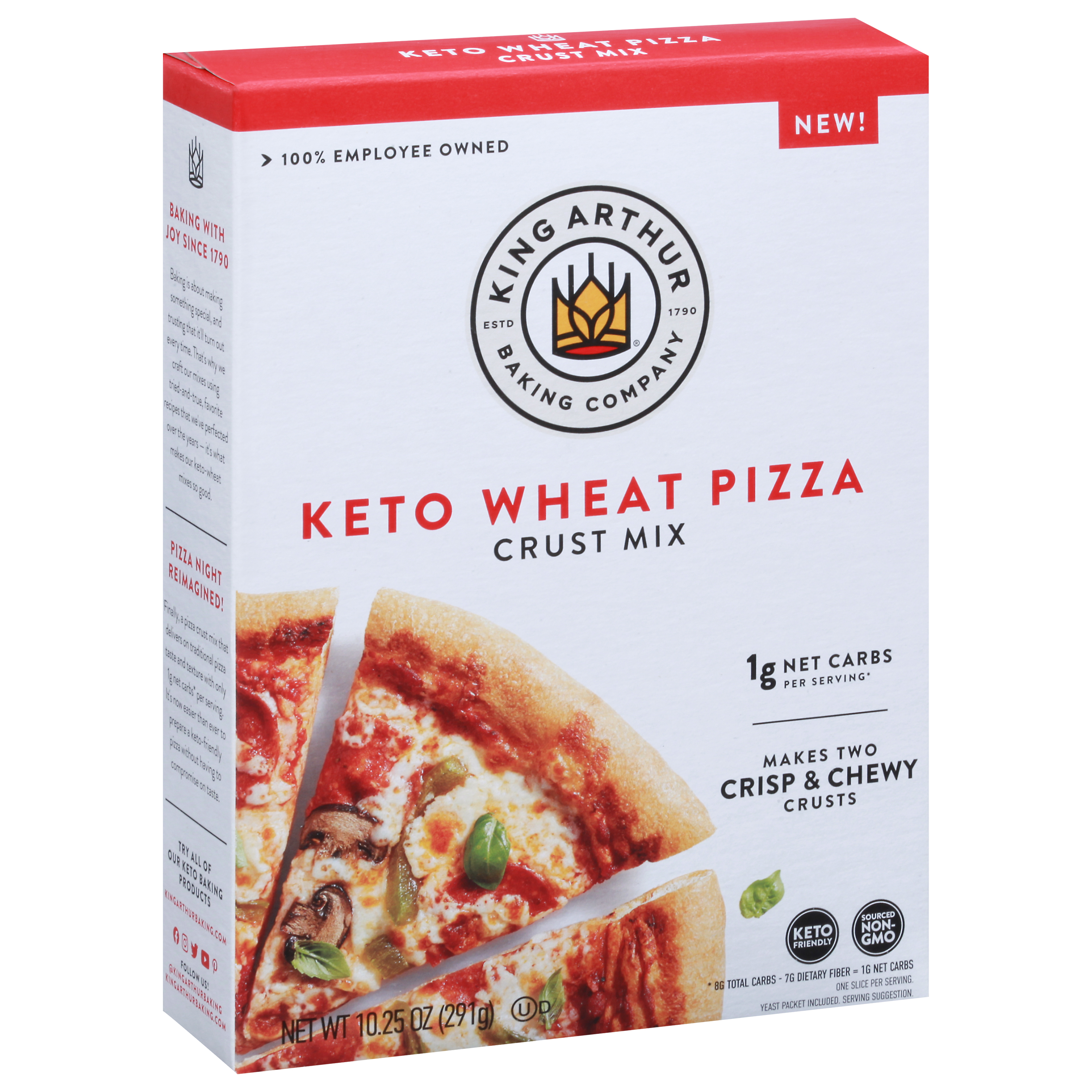 King Arthur Baking Company - Mix Wheat Pza Crust Keto - Case of 8