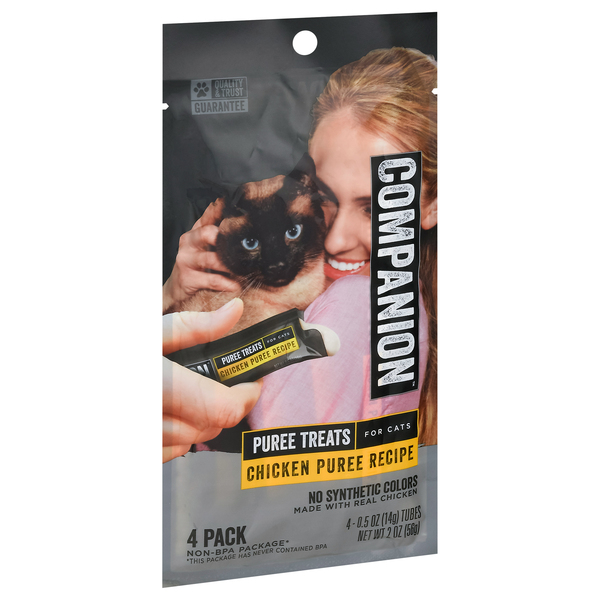 Companion Chicken Puree Recipe Cat Treats 4 ct 2 oz bag GIANT