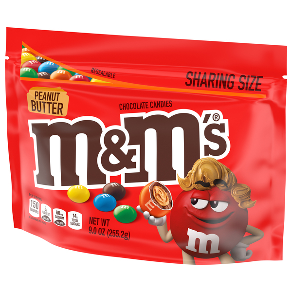 M&M's Peanut Butter Chocolate Candies Sharing Size - 9 oz bag