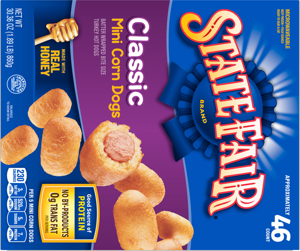 State Fair Mini Classic Corn Dogs 46 ct 30.36 oz box Food Lion
