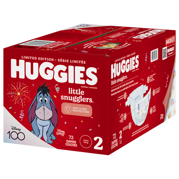 Huggies Little Snugglers Baby Diapers Size 2 (72 ct), Delivery Near You