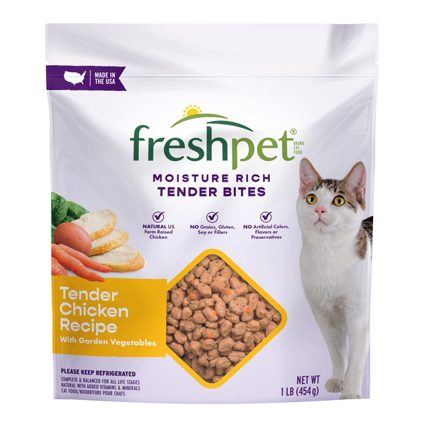 Freshpet Select Tender Bites Chicken Recipe Refrigerated Cat Food 16 oz bag Giant