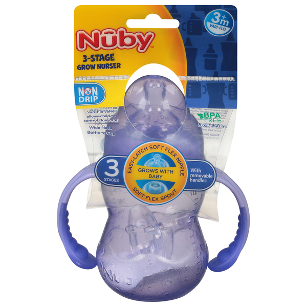 Nuby wide neck 2025 bottle to cup