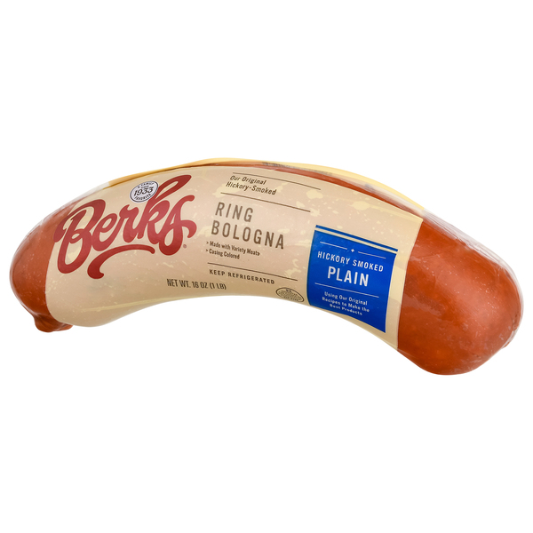 Berks Plain Ring Bologna, 16 oz. per Individually-packed Piece (Pack of 2)