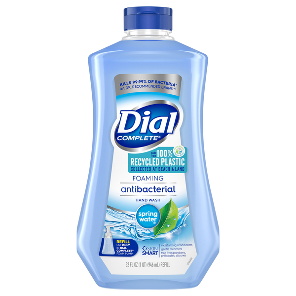 Dial complete foam pump hot sale bottle