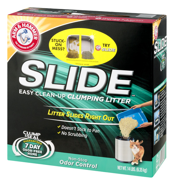 Slide clumping litter on sale