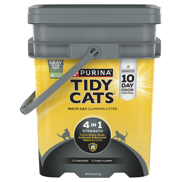 Tidy Cats 4 n 1 Strength Clumping Multi Cat Cat Litter 35 lb tub Giant