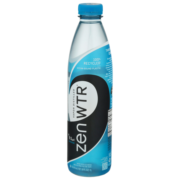 Zenwtr Vapor Distilled Alkaline Water 9.5pH 12pk, 33.8 FZ