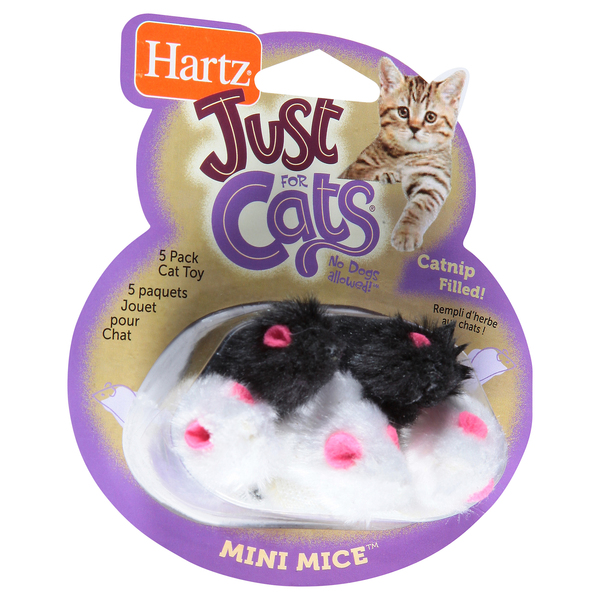 Hartz Just for Cats Toy Mini Mice 5 ct pkg Stop Shop